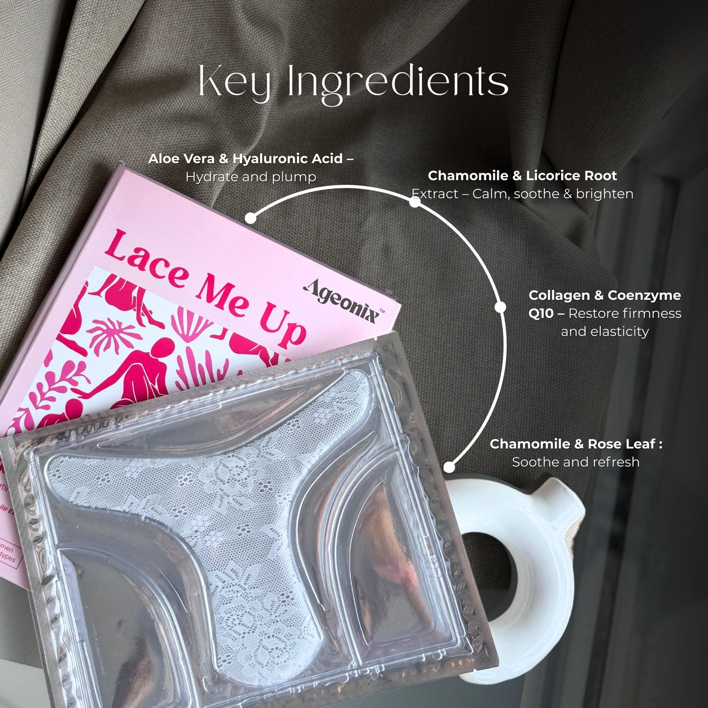Lace Me Up Bikini Mask for Intimate Area – Soothing Post-Wax Hydration with Aloe Vera