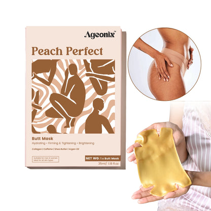 Peach Perfect Hydrating Butt Sheet Mask – Firming & Brightening Body Treatment with Collagen & Caffeine