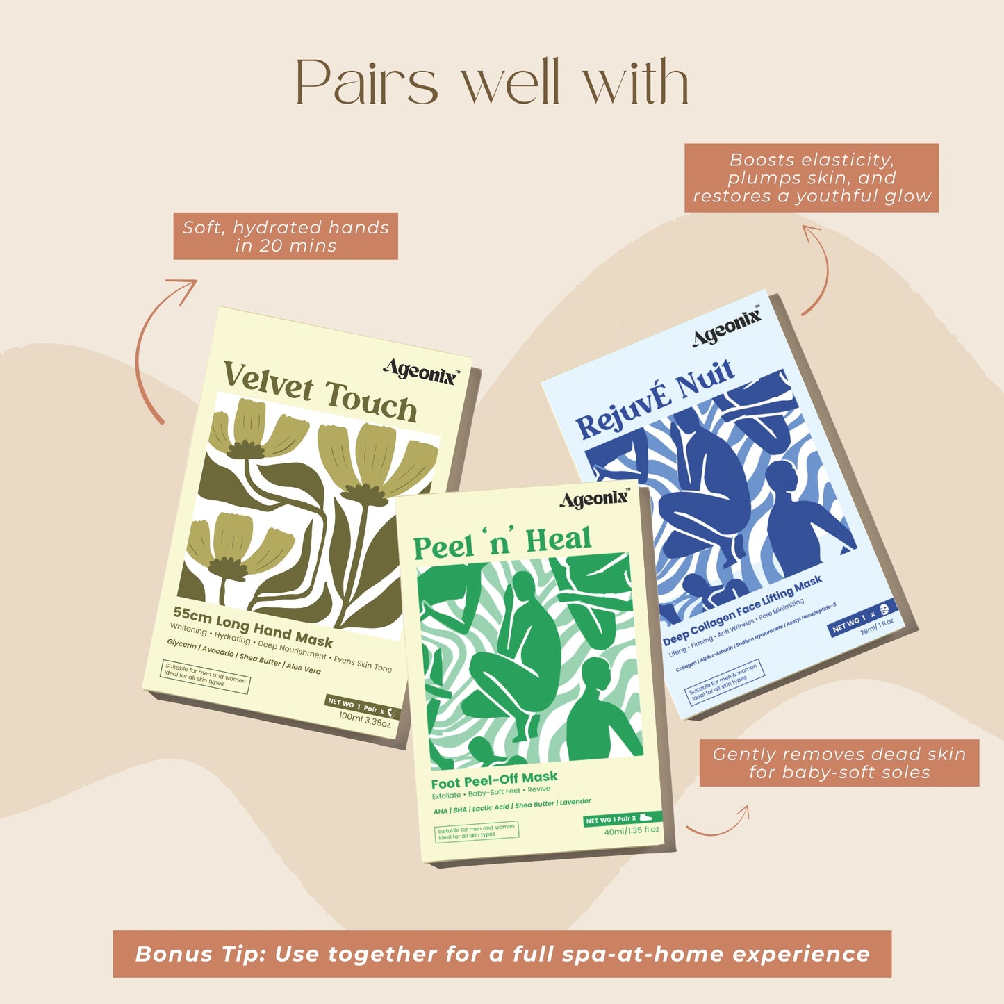 Peel and Heel Exfoliating Foot Peel Mask with AHA BHA & Shea Butter