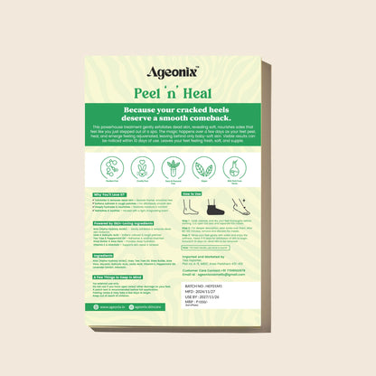 Peel and Heel Exfoliating Foot Peel Mask with AHA BHA & Shea Butter