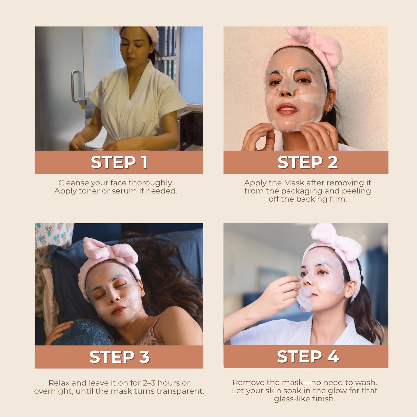 Rejuve Nuit Korean Collagen Overnight Face Mask – Glass Skin Hydration, Lifting & Wrinkle Repair with Hyaluronic Acid