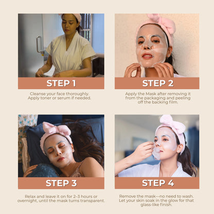 Rejuve Nuit Korean Collagen Overnight Face Mask – Glass Skin Hydration, Lifting & Wrinkle Repair with Hyaluronic Acid