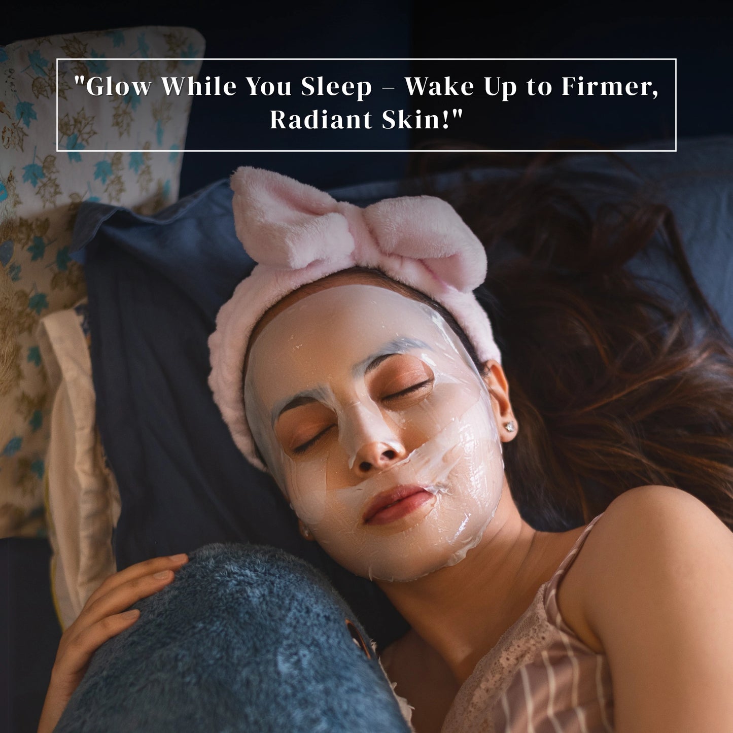 Rejuve Nuit Korean Collagen Overnight Face Mask – Glass Skin Hydration, Lifting & Wrinkle Repair with Hyaluronic Acid
