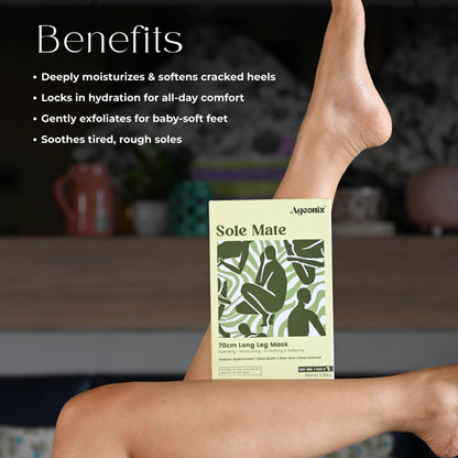Sole Mate 70cm Hydrating Leg Mask with Shea Butter & Hyaluronic Acid
