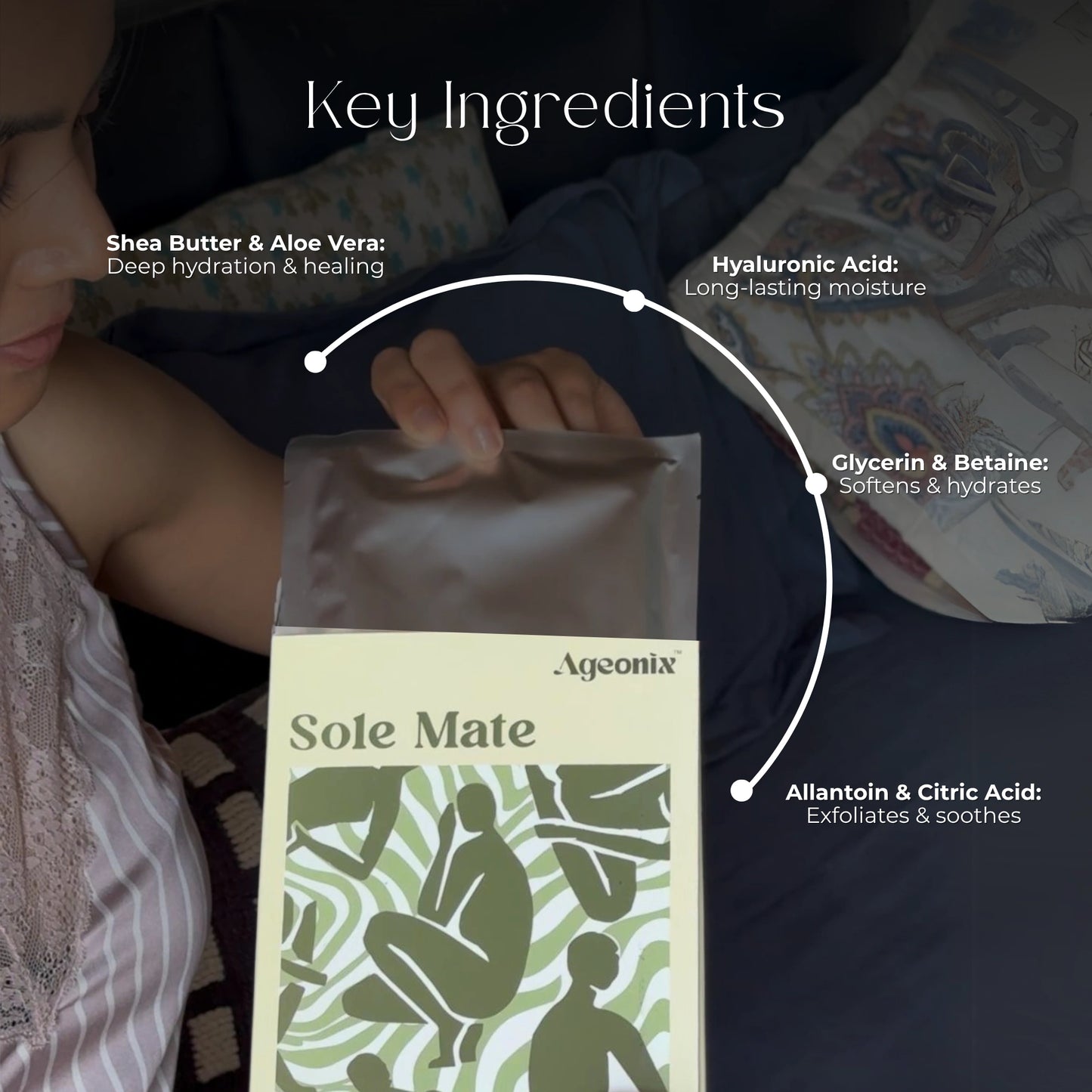 Sole Mate 70cm Hydrating Leg Mask with Shea Butter & Hyaluronic Acid