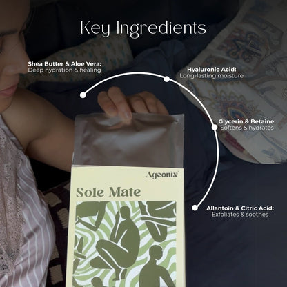 Sole Mate 70cm Hydrating Leg Mask with Shea Butter & Hyaluronic Acid