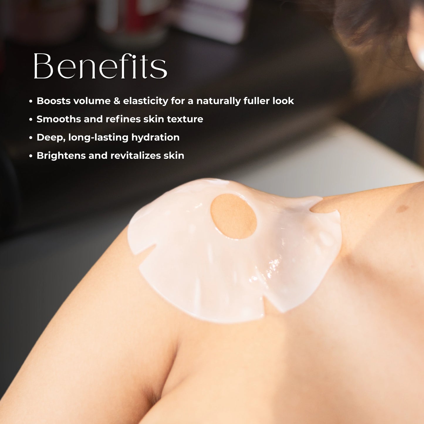 Tender Touch Breast Mask for Women – Anti-Sagging Firming & Plumping Chest Treatment with Collagen, Peptides & Hyaluronic Acid