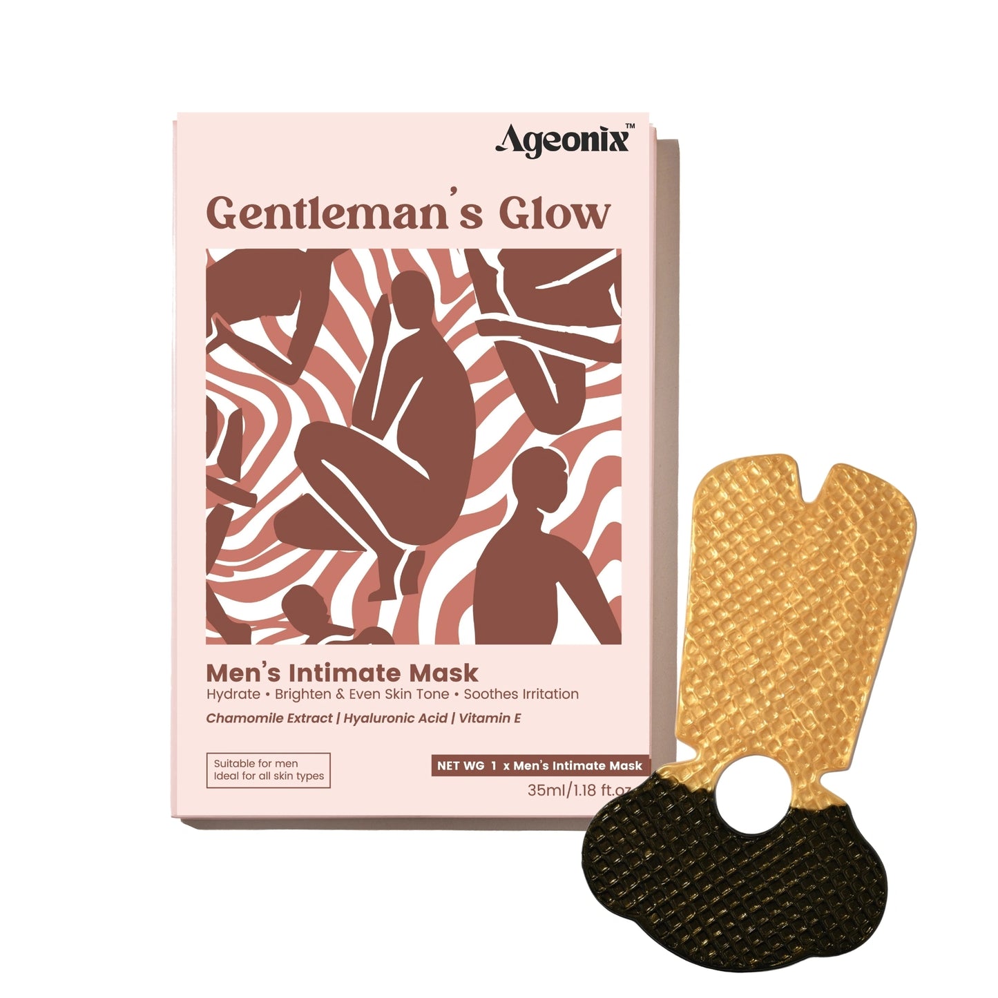 The Gentleman’s Glow Men’s Intimate Hydration Mask – Soothing, Fresh & Smooth Skin Care