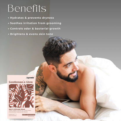 The Gentleman’s Glow Men’s Intimate Hydration Mask – Soothing, Fresh & Smooth Skin Care