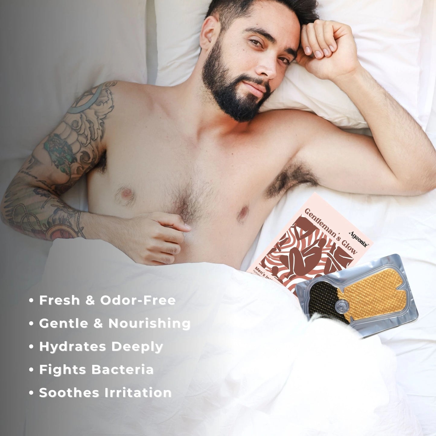 The Gentleman’s Glow Men’s Intimate Hydration Mask – Soothing, Fresh & Smooth Skin Care