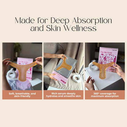 Tie Me Gold Bikini Mask – 24K Gold Hydration & Soothing Care