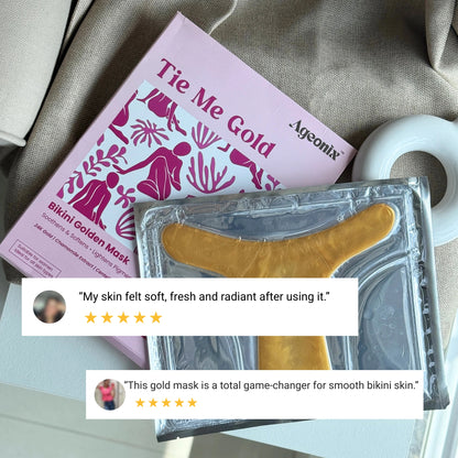 Tie Me Gold Bikini Mask – 24K Gold Hydration & Soothing Care