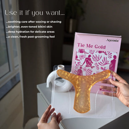 Tie Me Gold Bikini Mask – 24K Gold Hydration & Soothing Care